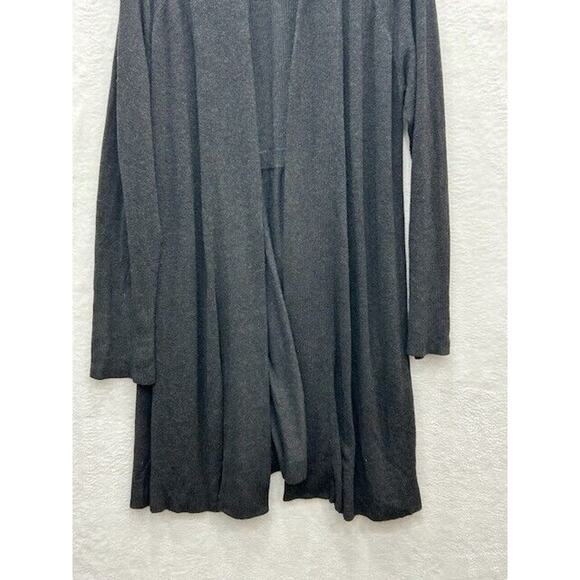 Eileen Fisher Womens Longline Cardigan Open Front Knit Long Sleeve Gray Size M - Picture 5 of 9